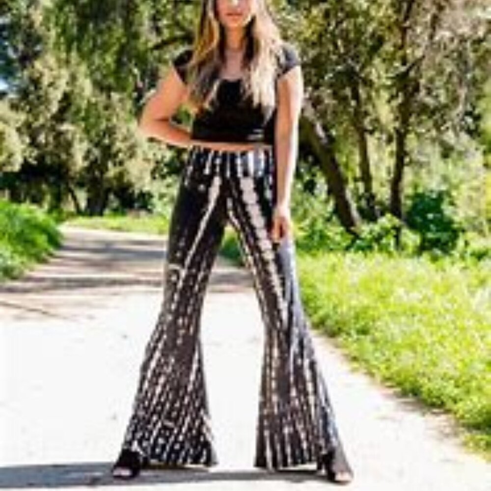 New with Tags Black Beauty HAPPY BOHEMIANS Rockstar Pants S/M